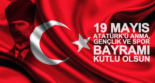 Kaymakamımız Sayın Dr. Ahmet Naci HELVACI 19 Mayıs Atatürk'ü Anma, Gençlik ve Spor Bayramının 103. yılı nedeniyle bir kutlama mesajı yayınladı.